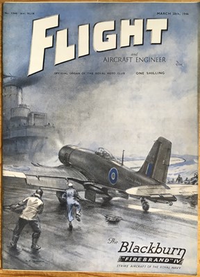 Lot 307 - Flight magazine. Flight and Aircraft Engineer, 312 issues, 1942-1948