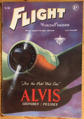 Lot 307 - Flight magazine. Flight and Aircraft Engineer, 312 issues, 1942-1948