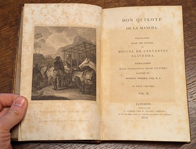 Lot 205 - Cervantes Saavedra (Miguel de). Don Quixote, 4 volumes, 1818