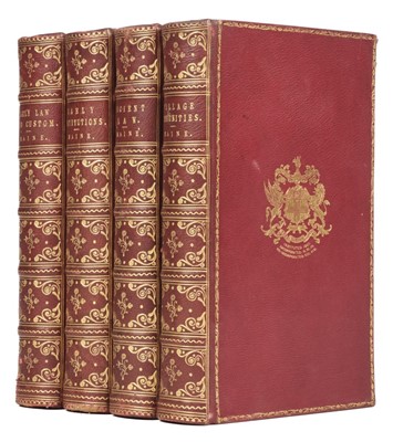 Lot 190 - Bindings. Maine (Henry Sumner). Dissertations on Early Law and Custom... , 1891, and others