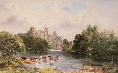 Lot 149 - Evans (S, 19th Century). Manorbier Castle, 1861