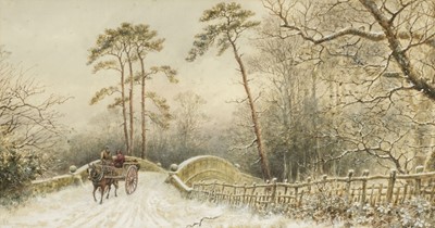 Lot 151 - Quatremain (William Wells). A Pair of Winter Landscapes, 1900