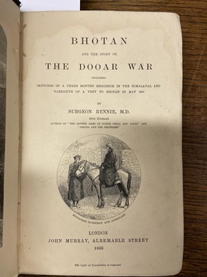 Lot 22 - Rennie (Surgeon [David Field]). Bhotan and the Story of the Dooar War including Sketches