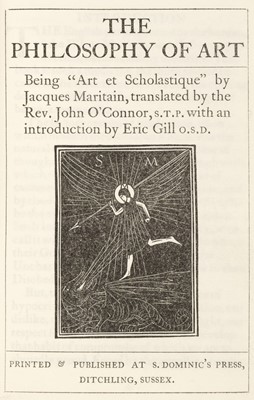 Lot 292 - St. Dominic's Press. The Philosophy of Art, 1923..., and others