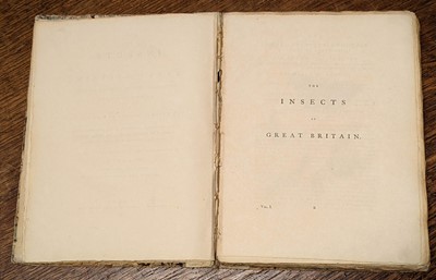 Lot 75 - Lewin (William). The Insects of Great Britain, 1795