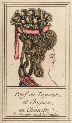 Lot 217 - Embroidered binding. Almanach Contenant un Recueil des Coëffures des Dames, Paris, 1781