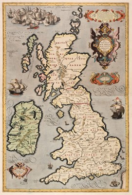 Lot 121 - British Isles. Ortelius (Abraham),  Britannicarum Insularum Vetus Descriptio..., 1592