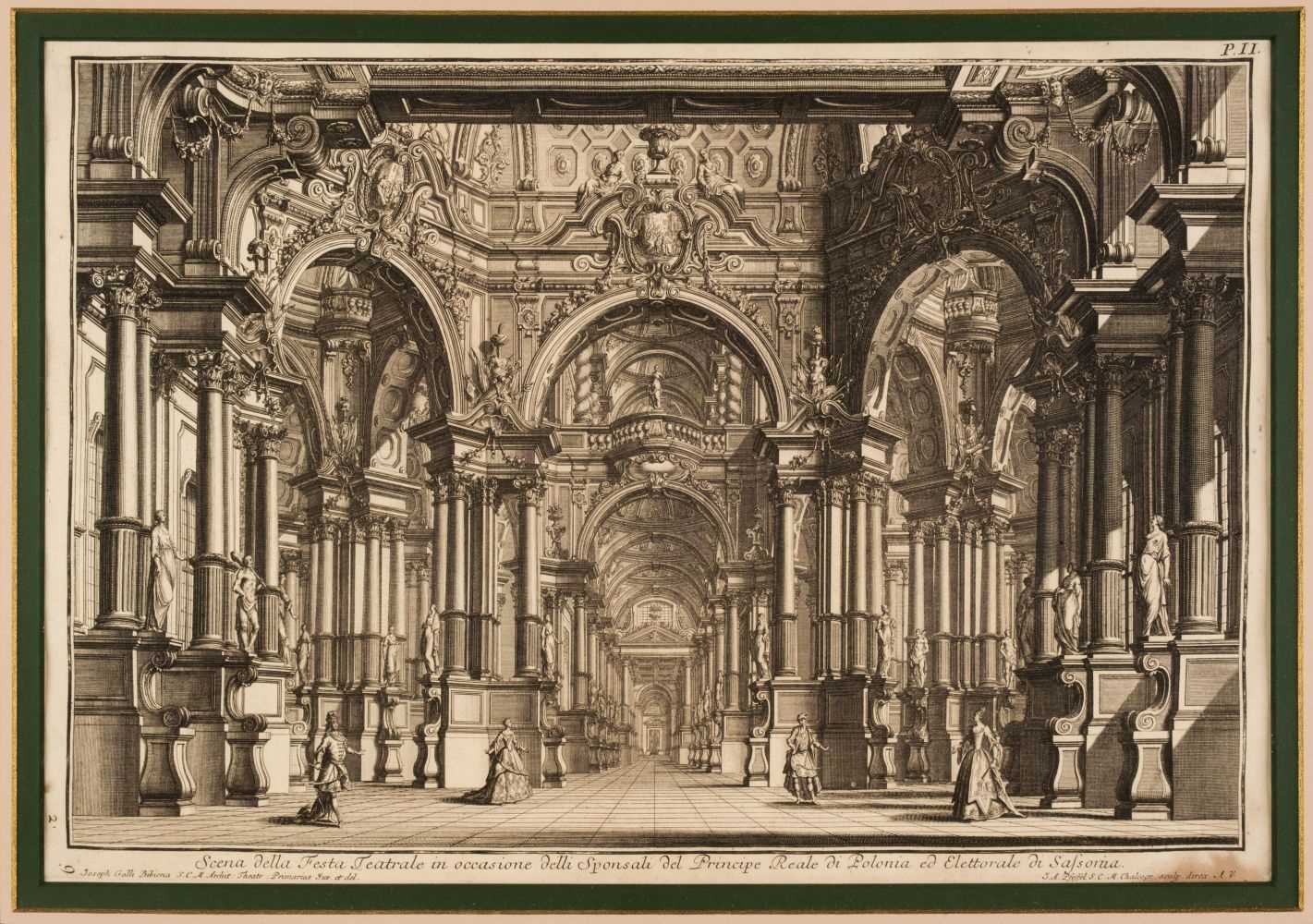 Lot 32 - Bibiena (Giuseppe Galli, 1696-1757). Architetture, e Prospettive, 4 plates, [1740-44]