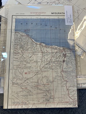 Lot 101 - RAF Maps. A collection of 17 WWII RAF Middle East maps, together with 59 Maps of Greece