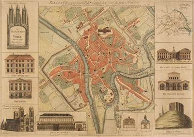 Lot 160 - York. Chassereau (Peter), Plan de la Ville et Foubourgs de York..., 1766