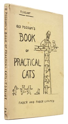 Lot 283 - Eliot (T.S). Old Possum's Book of Practical Cats, 1st edition, London: Faber and Faber, 1939