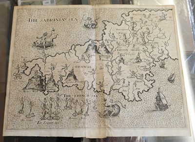 Lot 496 - South West England. Drayton (Michael), Untitled map of Devon and Cornwall, circa 1612