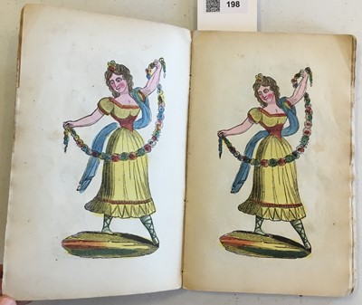 Lot 198 - Blow Book. Early magic flip book, probably French, circa 1820s/30s