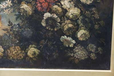 Lot 20 - Lombardy School. A Still Life of flowers, oil on canvas