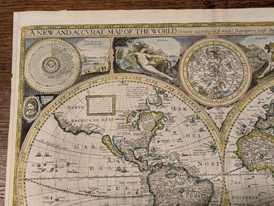 Lot 159 - World. Speed (John), A new and Accurat Map of the World..., 1676
