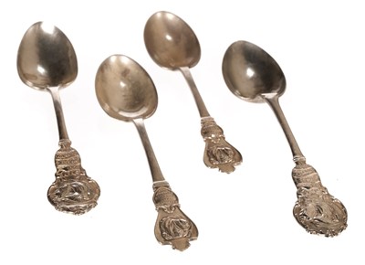Lot 400 - Bulldog Club. Two silver prize teaspoons for The London Bulldog Society and two others