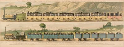 Lot 182 - Tuck (Raphael & Sons, publishers). Travelling on the Liverpool and Manchester Railway, 1894