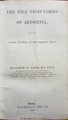 Lot 319 - Ebers (Georg). Egypt: Descriptive, Historical and Picturesque, 1st edition in English,  c.1880