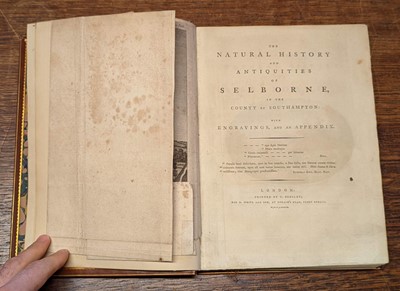 Lot 88 - White (Gilbert). The Natural History and Antiquities of Selborne, 1st edition, 1789