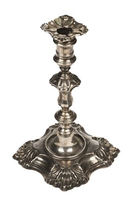 Lot 403 - Candlestick. A George II silver candlestick by William Gould, London 1751