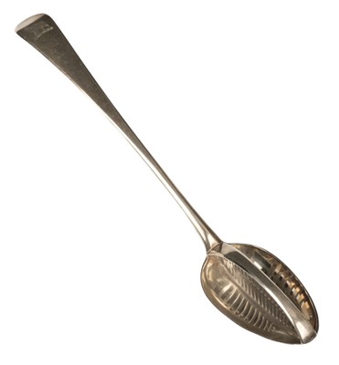 Lot 445 - Straining Spoon. A George III silver straining spoon by Hester Bateman, London 1788