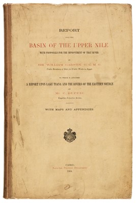 Lot 11 - Garstin (Sir William). Report upon the Basin of the Upper Nile..., 1904