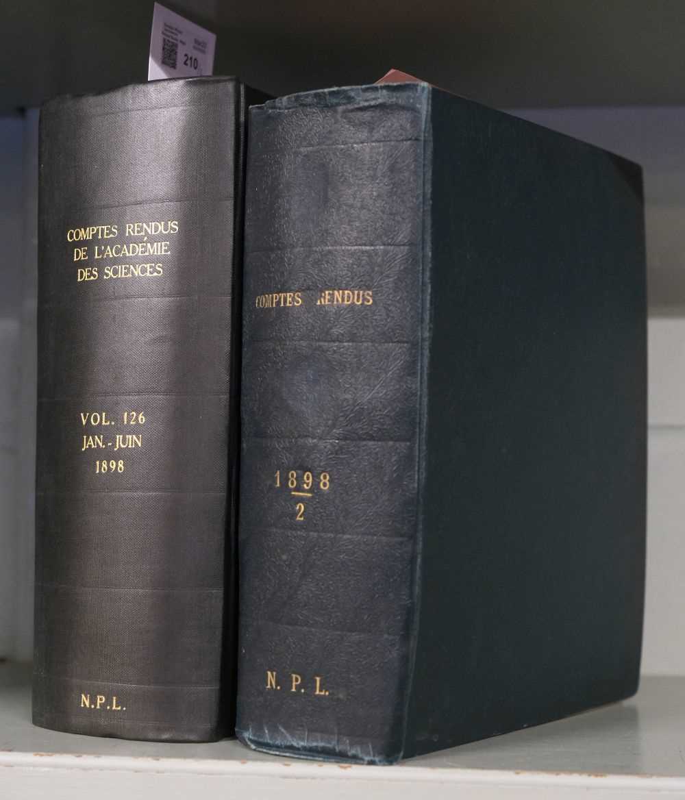 Lot 210 - Curie (Marie), ‘Rayon émis par les composes de l’uranium et du thorium’, 1st edition
