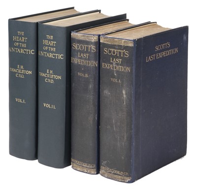 Lot 4 - Shackleton (Ernest). The Heart of the Antarctic, 1st edition, 2 volumes, 1909