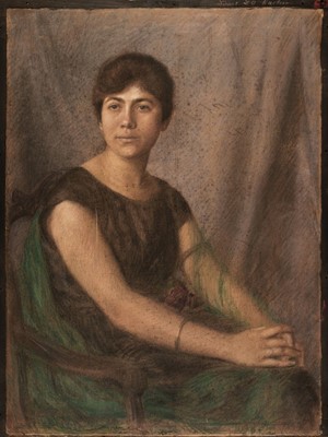 Lot 259 - Liebermann (Max, 1847-1935). Portrait of Hertha Morgenstern, 1921