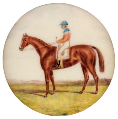 Lot 87 - Ford (William Bishop, 1832-1922). Racehorse and Jockey miniature