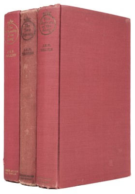 Lot 688 - Tolkien (J.R.R.) Lord of the Rings, 3 volumes, 1954-62