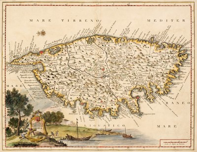 Lot 431 - Corsica. Albrizzi (Giambatista), Carta Geografica del Regno di Corsica, Venice, circa 1740