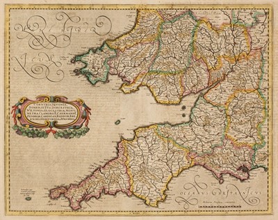 Lot 497 - South West England. Mercator (Gerard), Cornubia, Devonia. Somersetus..., 1595 or later