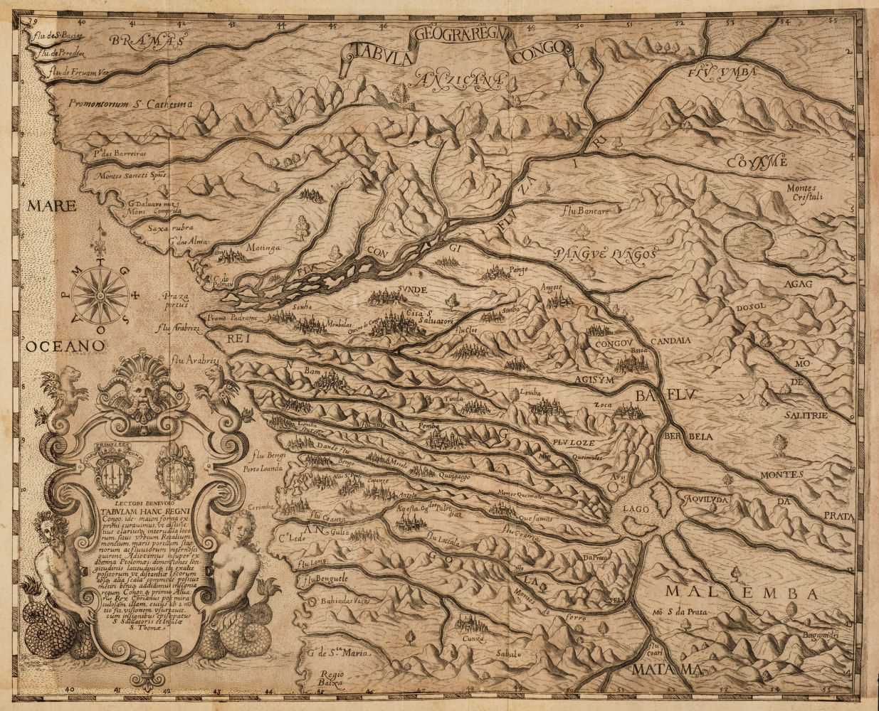 Lot 12 - De Bry (Johann Theodore). Regnum Congo, Frankfurt: Durch Matthias Becker, 1609