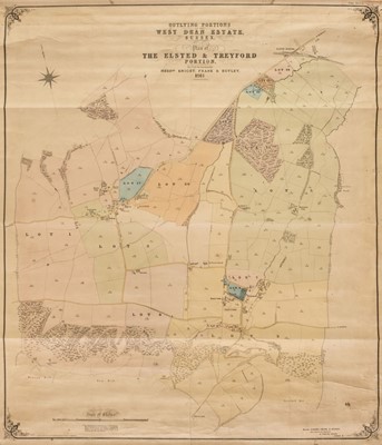 Lot 443 - Estate Plans. Knight Frank & Rutley (Auctioneers), West Dean Estate Sussex, 1911