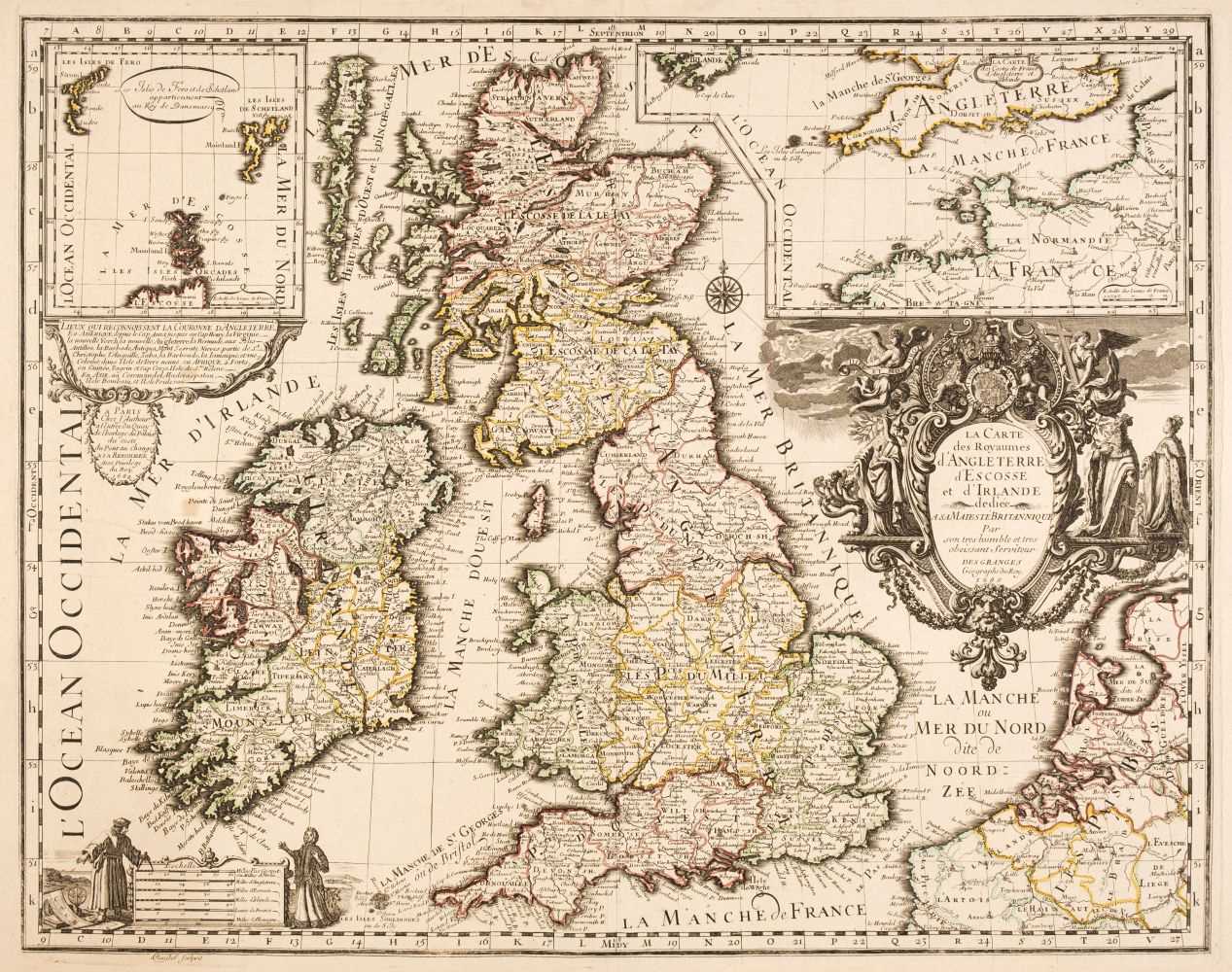 Lot 412 - British Isles. Desgranges, La Carte des