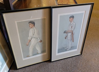 Lot 554 - Vanity Fair. A collection of 14 caricatures of cricketers. late 19th & early 20th century
