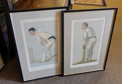 Lot 554 - Vanity Fair. A collection of 14 caricatures of cricketers. late 19th & early 20th century