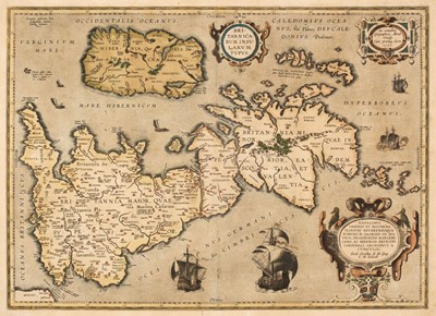 Lot 417 - British Isles. Ortelius (Abraham), Britannicarum Insularum Typus, 1595