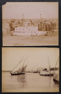 Lot 132 - Middle East & Japan. A group of 36 photographs of Middle East and Japan, c. 1880s