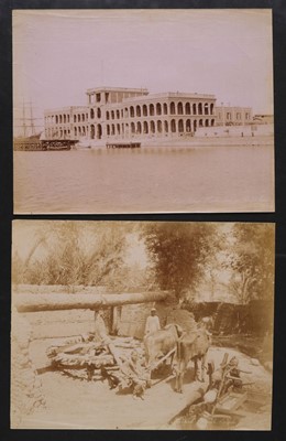 Lot 132 - Middle East & Japan. A group of 36 photographs of Middle East and Japan, c. 1880s