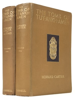 Lot 6 - Carter (Howard). The Tomb of Tutankhamen, 1st editions, 1st impressions, 2 volumes, 1923-27