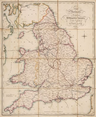 Lot 489 - Railway Maps. The Railways throughout England & Wales, 1840, & others similar