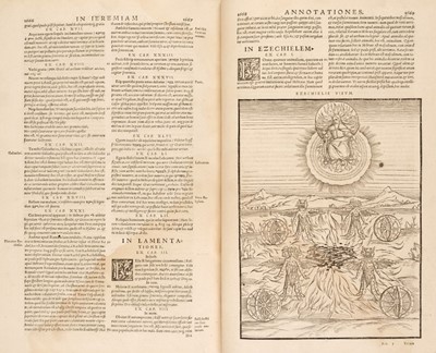 Lot 104 - Bible [Latin]. Biblia interprete Sebastiano Castalione una cum ejusdem annotationibus, March 1556