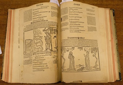 Lot 91 - Horatius Flaccus (Quintus). Opera cu[m] quibusdam Annotat[i]o[n]ib[us]..., 1498