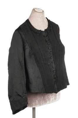 Lot 285 - Victoria (1819-1901). A black fabric mourning bodice
