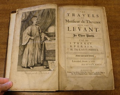 Lot 39 - Thévenot (Jean de). The Travels of Monsieur de Thevenot into the Levant, 1687