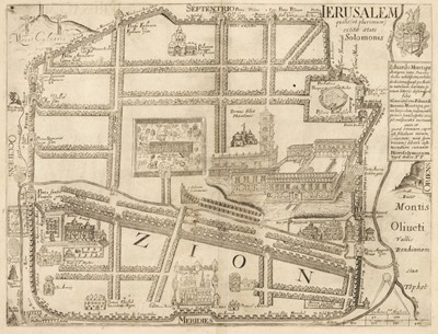 Lot 451 - Holy Land. Fuller (Thomas), Four regional maps, circa 1650