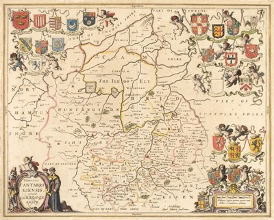 Lot 419 - Cambridgeshire. Jansson (Jan), Comitatis Cantabrigiensis vernacule Cambridgeshire, 1650