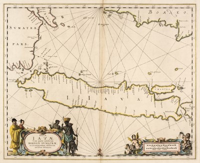 Lot 460 - Java. Jansson (Jan),  Insulae Iavae cum Parte Insularum Borneo Sumatrae..., [1657 or later]